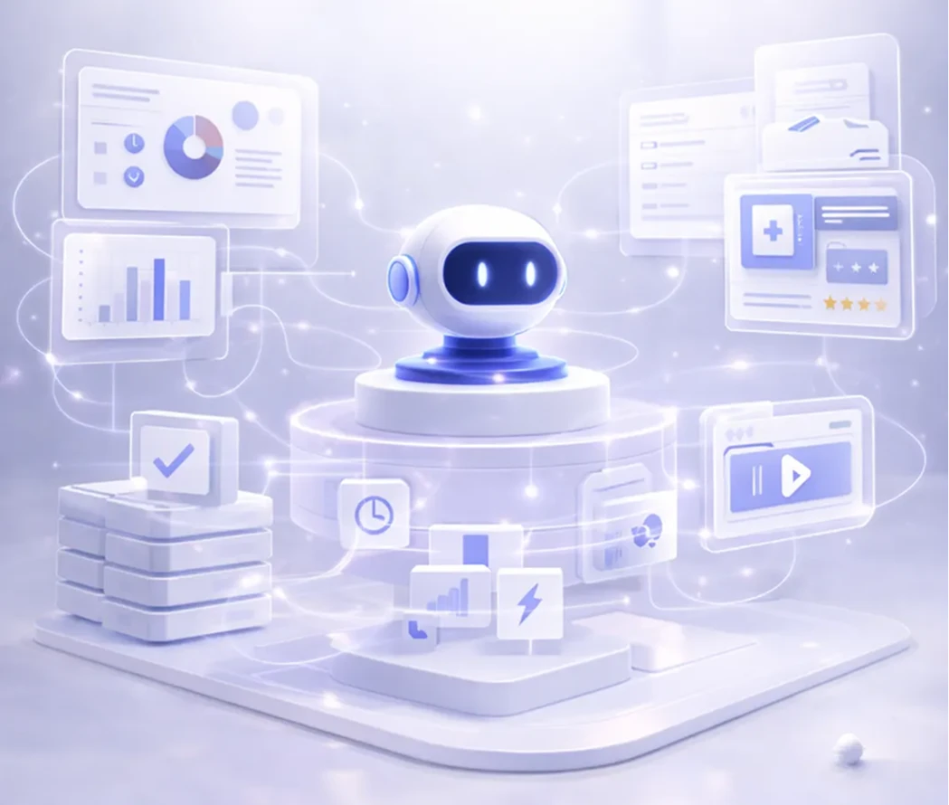 Automation engine dashboard with AI-powered marketing workflows